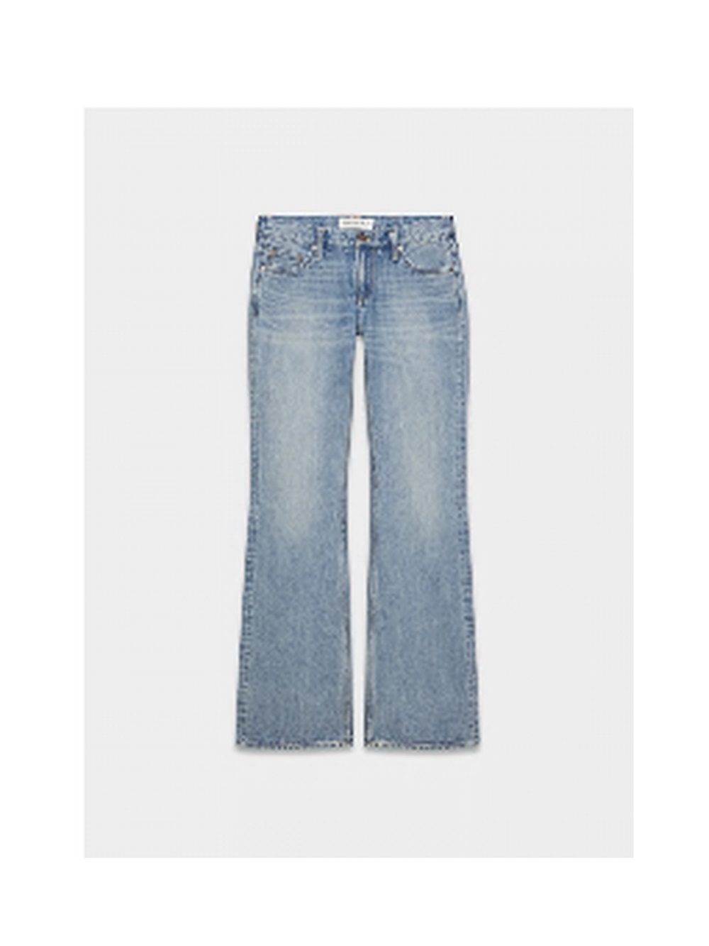 Denim Forum The 00s Lo_rise Flare Jean in Light Blue
